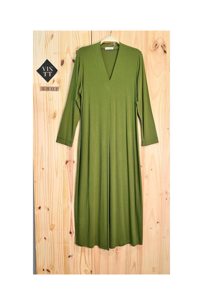 Vestido largo verde