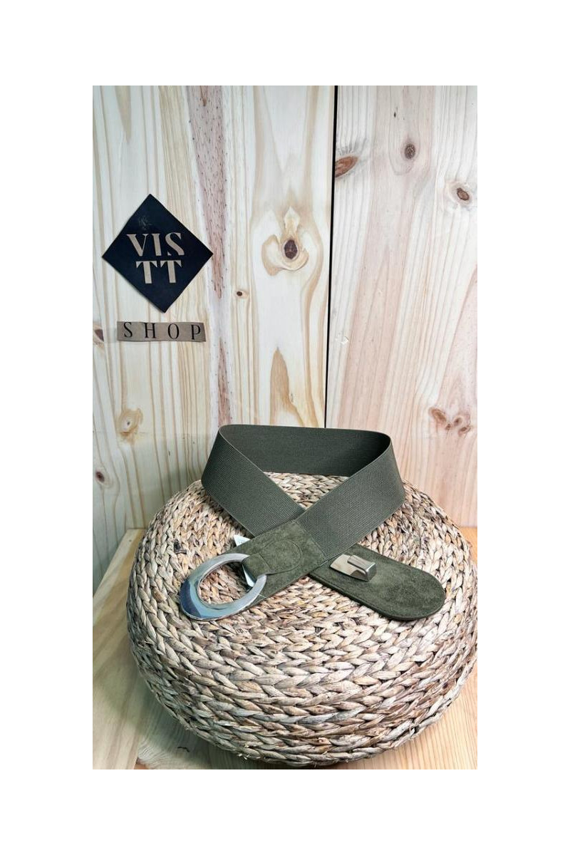 Cinturón elástico con broche