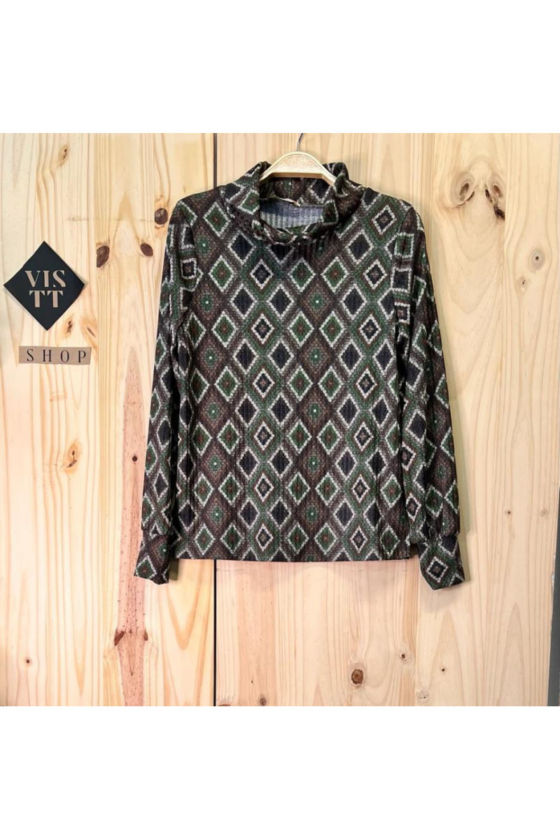 Jersey cuello /conj falda